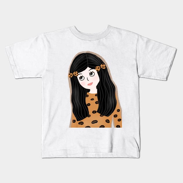 tiger pattern T-shirt Kids T-Shirt by LelaApisada